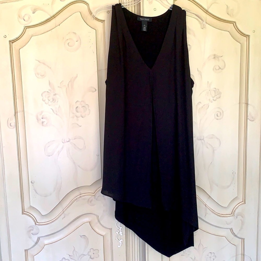 WHBM XL Black blouse
